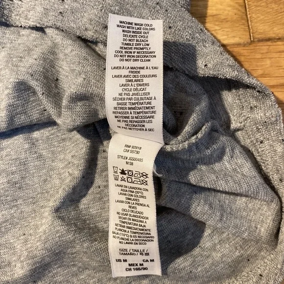 Juicy Couture Heather Grey Smocked Ruffle Terry Cloth Mini Dress Size M - Picture 14 of 17